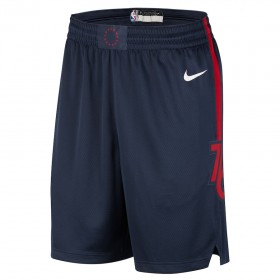 Hombre NBA Philadelphia 76ers Pantalones 2023-24 Nike City Edition Navy Swingman